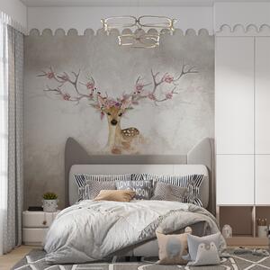 Tapety Jeleň s kvitnúcim parožím I, Detské fototapety, Fototapety pre dievčatá, u04671d1 : Uwalls.sk