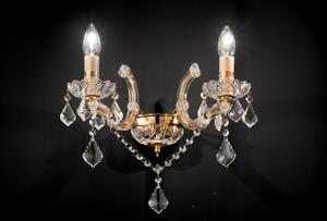Nástenné svietidlo Ideal lux 035659 FLORIAN NAPOLEON AP2 ORO 2xE14 40W