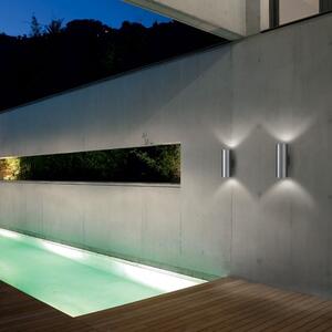 Exteriérové nástenné svietidlo Ideal lux 092317 GUN AP2 BIG NERO 2xE27 60W IP54 IP54