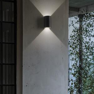 Exteriérové nástenné svietidlo Ideal lux 137391 APOLLO AP2 NERO 2xLED 6W/400lm 4000K čierna IP44