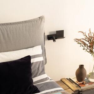 Ideal Lux 306827 KOMODO-2 nástenné svietidlo s vypínačom LED 4,5W 250/210lm 3000K čierna