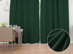 Biante Zamatový záves Velvet Prémium SVP-012 Zelený - šírka 135 cm 135x140 cm