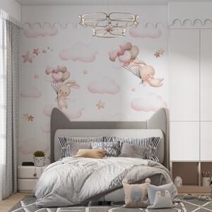 Tapety Zajačiky na ceste balónom I, Detské fototapety, Fototapety balóniky, u95399d1 : Uwalls.sk