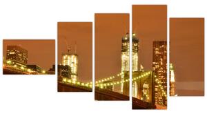 Brooklyn Bridge - obraz (Obraz 110x60cm)