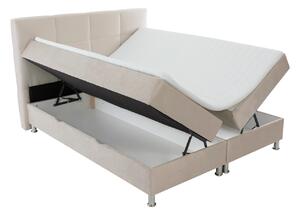 Moderná box spring posteľ Angela 180x200, béžová