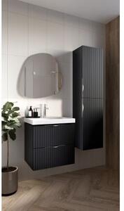 Cersanit Tirso, závesná umývadlová skrinka 994x447x572 mm + keramické umývadlo, čierna matná, S801-588