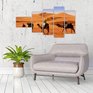 Ťavy v púšti - obraz (Obraz 110x60cm)