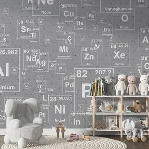 Tapety Chemické prvky na sivom pozadí, Dizajnové fototapety, w00713 : Uwalls.sk