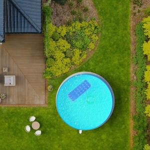 Bazén Planet Pool oceľový 3,5 x 0,9 m Antracit/Piesková + skimmer