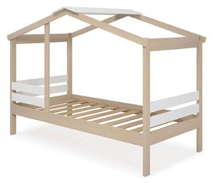 MUZZA Detská posteľ elana 90 x 190 cm prírodná/biela