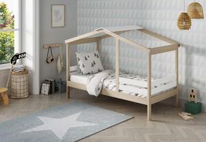 MUZZA Detská posteľ elana 90 x 190 cm prírodná/biela