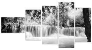 Vodopády v lese (Obraz 110x60cm)