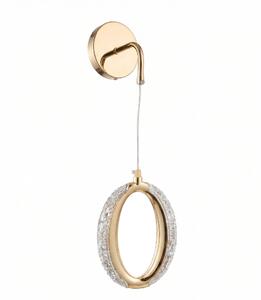 Toolight Toolight, LED nástenné svietidlo G175-W, zlatá lesklá, OSW-07819