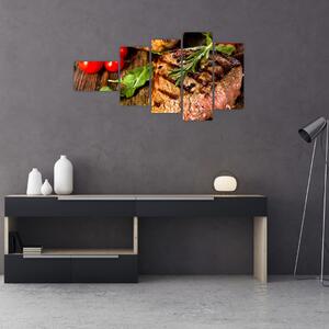 Mäso na gril - obraz (Obraz 110x60cm)