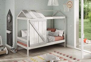 MUZZA Detská posteľ unac 90 x 190 cm svetlosivá