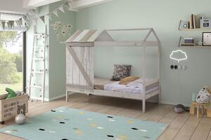MUZZA Detská posteľ unac 90 x 190 cm svetlosivá