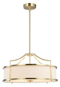 Open Design OR80896 - Luster na tyči STANZA 4xE27/15W/230V pr. 55 cm mosadz/biela