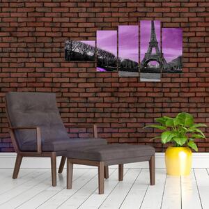 Abstraktný obraz Eiffelovej veže (Obraz 110x60cm)