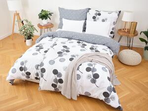 MKLozkoviny.sk Bavlnené obliečky na 2 postele – Hasana sivé 140×200/70×90 cm