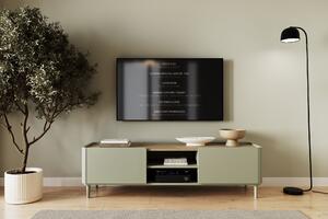TV stolík Elivo 170 cm na nožičkách - eukalyptus / dub baltic dune