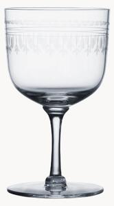 Ručne fúkané krištáľové poháre na víno Ovals, 4 ks