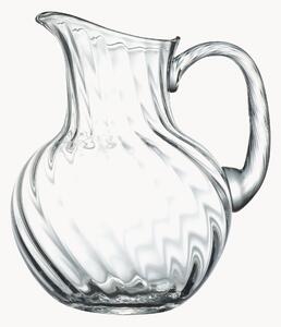 Ručne fúkaný krištáľový džbán Ripple, 2 l