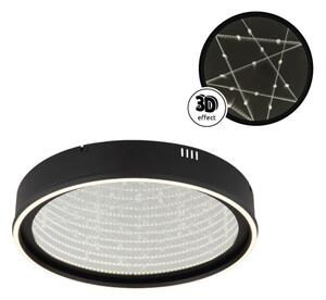 Globo 68288D - LED stmievateľné stropné svietidlo MIRRORA 40W/230V pr. 51,5 cm čierne + DO