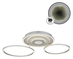 Globo 67824-40 - LED stmievateľné stropné svietidlo MILES 40W/230V 57x99,2 cm strieborné+DO