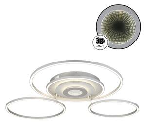 Globo 67824-60 - LED stmievateľné stropné svietidlo MILES 60W/230V 80,8x99,2 cm strieborné+DO
