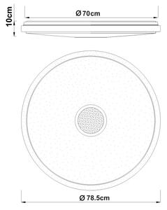 Globo 41386-80 - LED stmievateľné stropné svietidlo CONNOR 80W/230V 2700-6500K priemer 78,5 cm