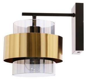 Nástenná lampa SPIEGA 1xE27/60W/230V zlatá/čierna
