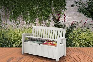 Záhradná lavica Keter Patio Bench biela