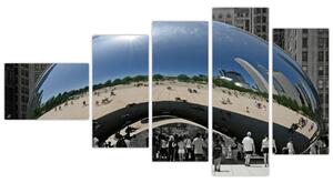 Centrum Chicago - moderný obraz (Obraz 110x60cm)