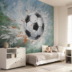 Tapety Lopta v ťahoch štetca, Fototapety Izba pre tínedžerov, Fototapety futbal, w08117 : Uwalls.sk