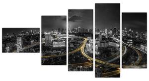 Nočné mesto - obraz (Obraz 110x60cm)