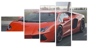 Obraz červeného Lamborghini (Obraz 110x60cm)