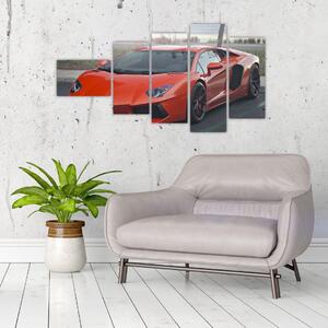 Obraz červeného Lamborghini (Obraz 110x60cm)