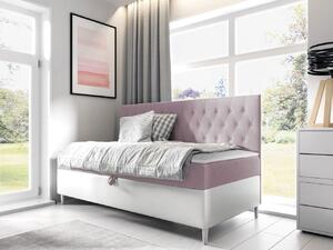 Mirjan24 Kontinentálna posteľ Junior Gerdise 2, Rozmer postele: 90x200, Dostupné poťahy: ekokoža Soft 017 (biela) + Fresh 09 5903211193064