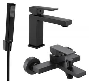 Mexen Uno R77 kúpeľňový set, čierny - 71403R77-70