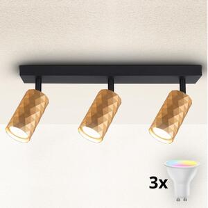 Brilagi - LED RGBW stmievateľné bodové svietidlo SELE DIAMANT 3xGU10/4,8W/230V zlaté