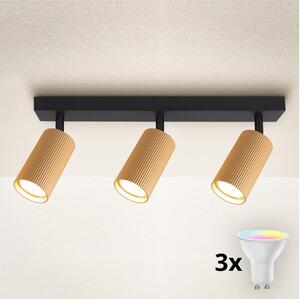 Brilagi - LED RGBW stmievateľné bodové svietidlo SELE MODERN 3xGU10/4,8W/230V zlaté