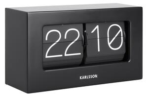 Designové stolní překlápěcí hodiny 5620BK Karlsson 21cm