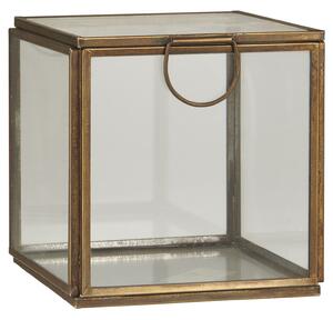 Sklenený úložný box Metal
