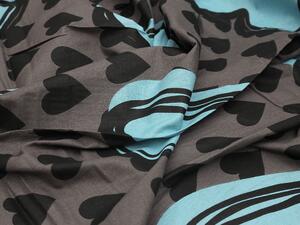 Bavlnené obliečky KASUGA tyrkysové + povlak na vankúšik 40 x 40 cm Rozmer obliečky: 70x90 cm | 140x200 cm