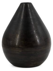 Hnedá kovová váza KOLONY GLOBE 28 cm