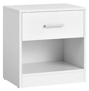 Nočný stolík so zásuvkou CLARIO 39x28 cm, biely