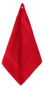 Blancheporte Štvorcové froté utierky na ruky, súprava 4 ks červená 50x50cm