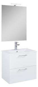 Kúpeľňová zostava s umývadlom Ceramia Lea 61,5x55x41,7 cm biela LEASET60B