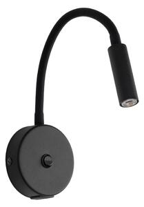 LED Nástenná lampa s USB portem LAGOS 1xG9/3W/5V čierna