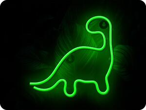 TelForceOne Neolia Neon LED dekorácia Dinosaur zelený 5V USB [RTV100298]